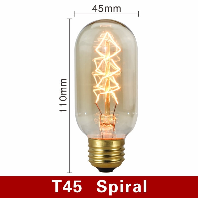 Edison-Glühbirnen im Retro-Stil