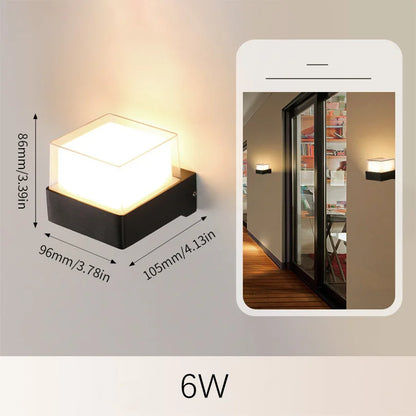 LED-Außenwandleuchte mit Bewegungsmelder und Dämmerungsschalter