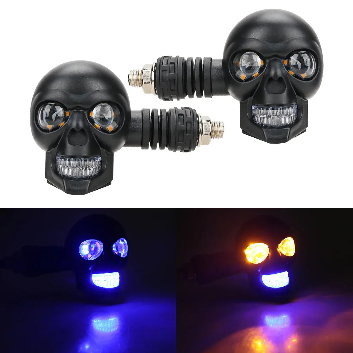 Dark Skull Bike Turn Signal Light - Halri