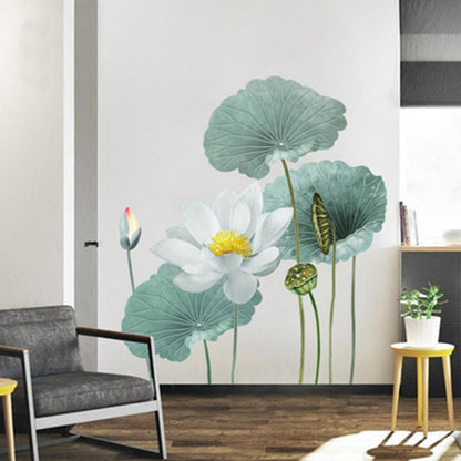 Wunderschöner floraler Vinyl-Wandaufkleber