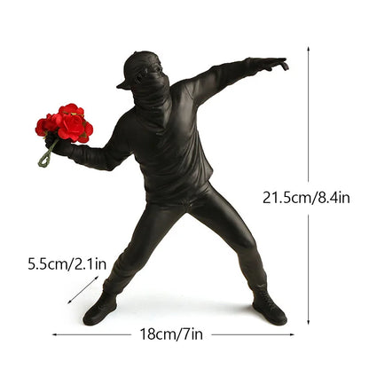 Banksy-Figuren | Pop-Art-Dekor | Moderne Wohnaccessoires
