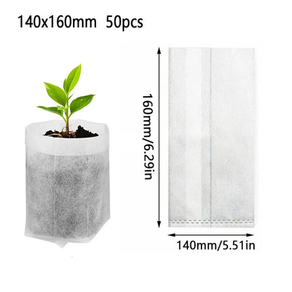Set umweltfreundlicher, kompostierbarer Gartensäcke