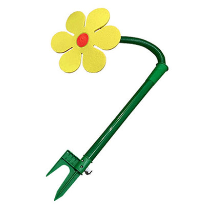 Farbenfroher, solarbetriebener Rasensprenger