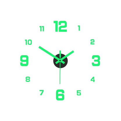 3D-Leucht-Wanduhr (geräuschlos)