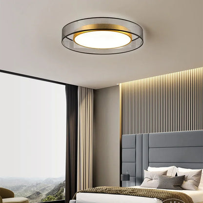 Moderner runder LED-Deckenleuchtendimmer