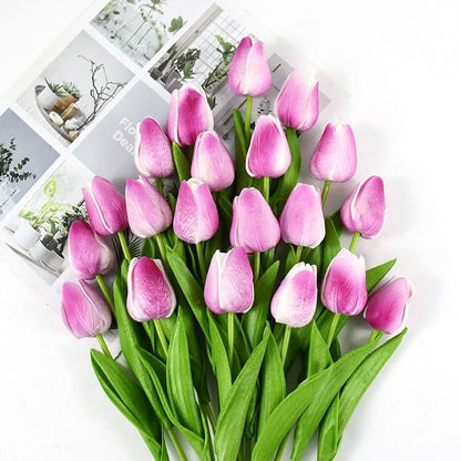 Wunderschönes künstliches Tulpen-Blumenarrangement