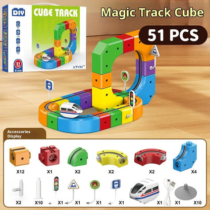 Ultimate Building Racing Track Set – 51/81 Piece Kit