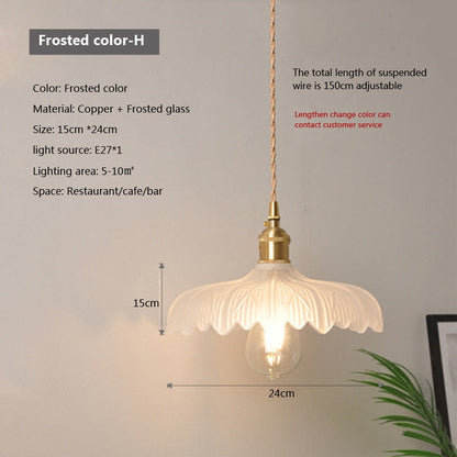 Pendelleuchte aus Klarglas