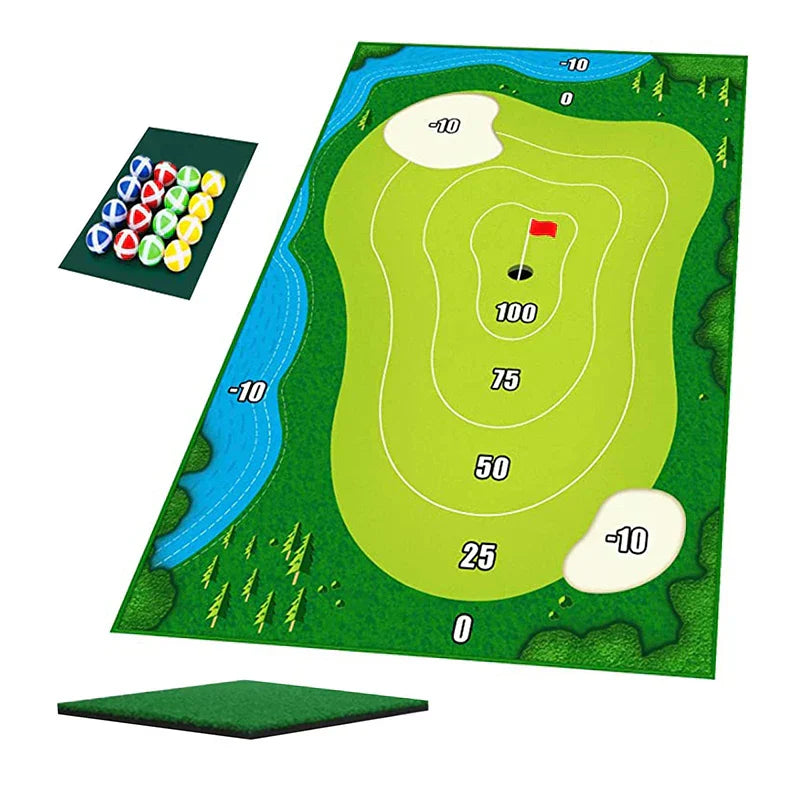 Lustige Indoor-Golf-Übungsmatte für Zuhause
