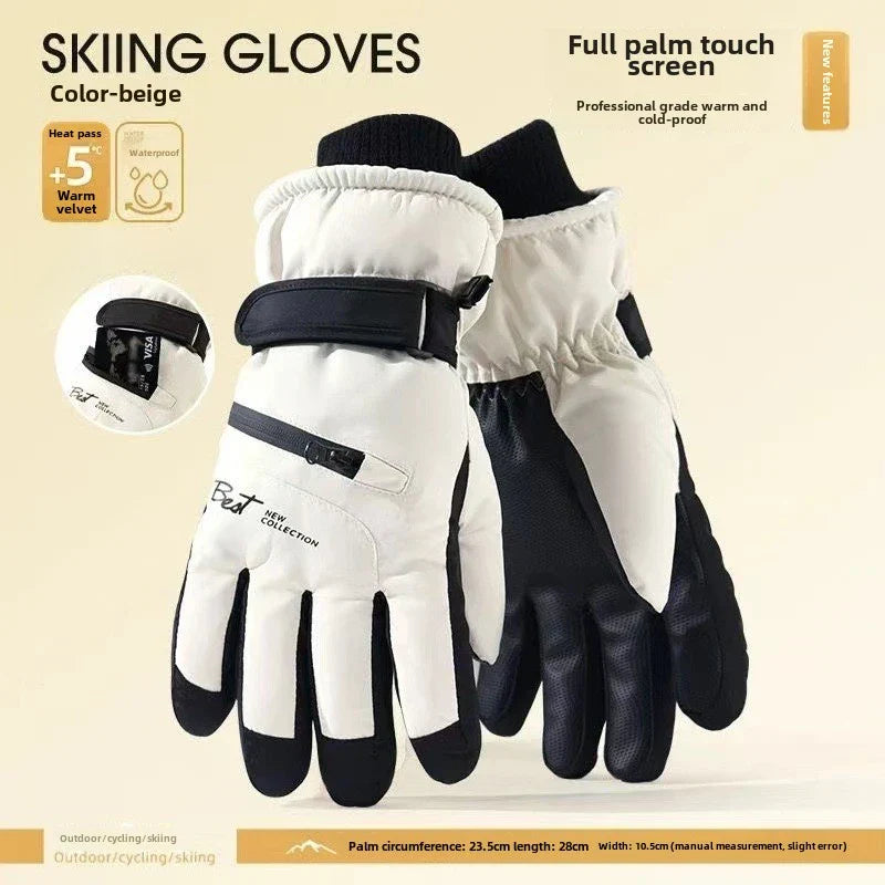 Isolierte Schneehandschuhe | Wasserdichte Thermohandschuhe | Touchscreen