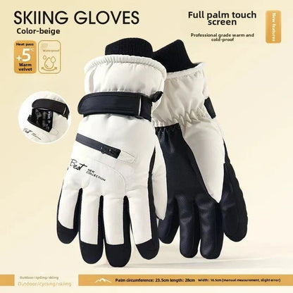 Isolierte Schneehandschuhe | Wasserdichte Thermohandschuhe | Touchscreen