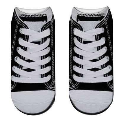 Witzige, 3D-designte Knöchelsocken
