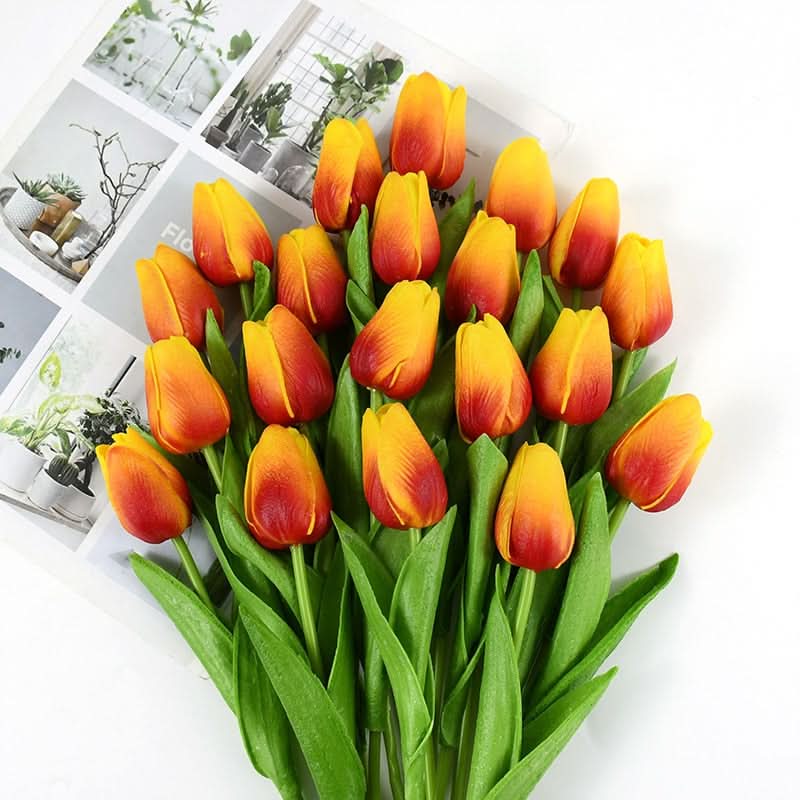 Wunderschönes künstliches Tulpen-Blumenarrangement
