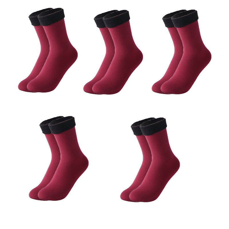 Kuschelige, wärmeisolierende, dicke Wintersocken