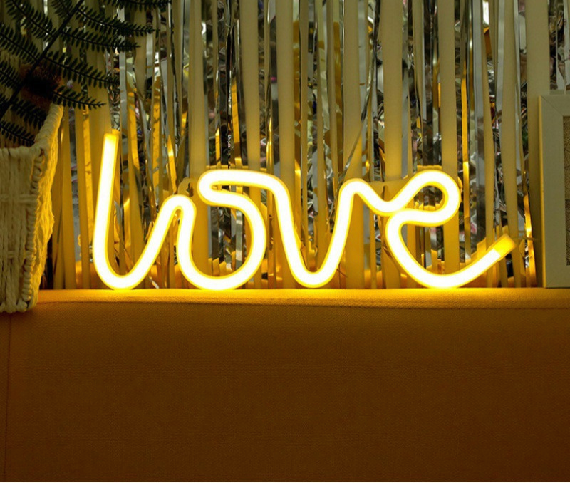 Romantische Neon-Liebesleuchte