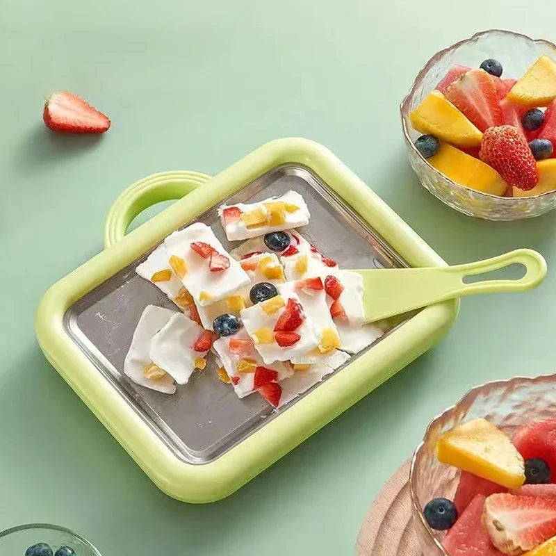 Easy Homemade Ice Cream Maker Tray - Halri