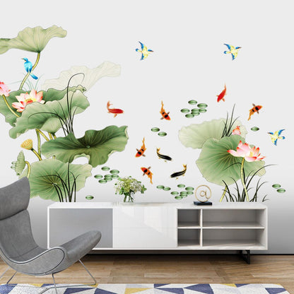 Wunderschöner floraler Vinyl-Wandaufkleber