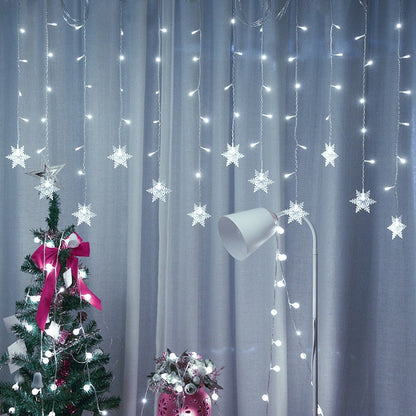 Bunte LED-Lichterketten in Eisoptik