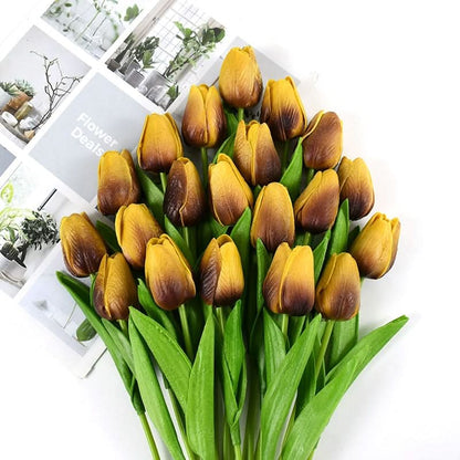 Wunderschönes künstliches Tulpen-Blumenarrangement