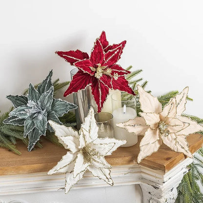 Festive Holiday Flower Ornaments - Halri