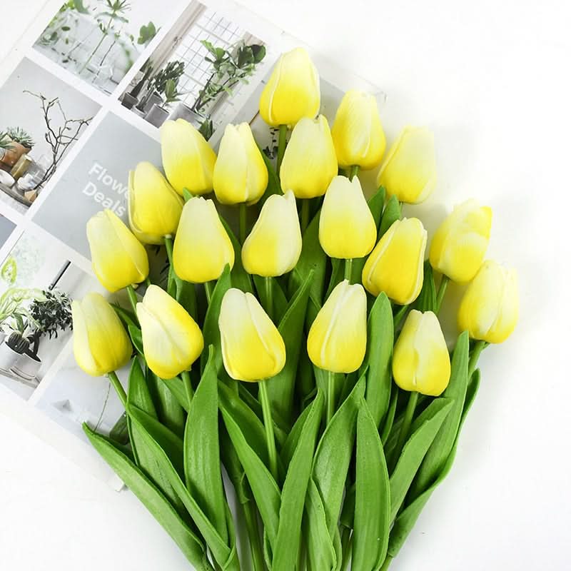 Wunderschönes künstliches Tulpen-Blumenarrangement