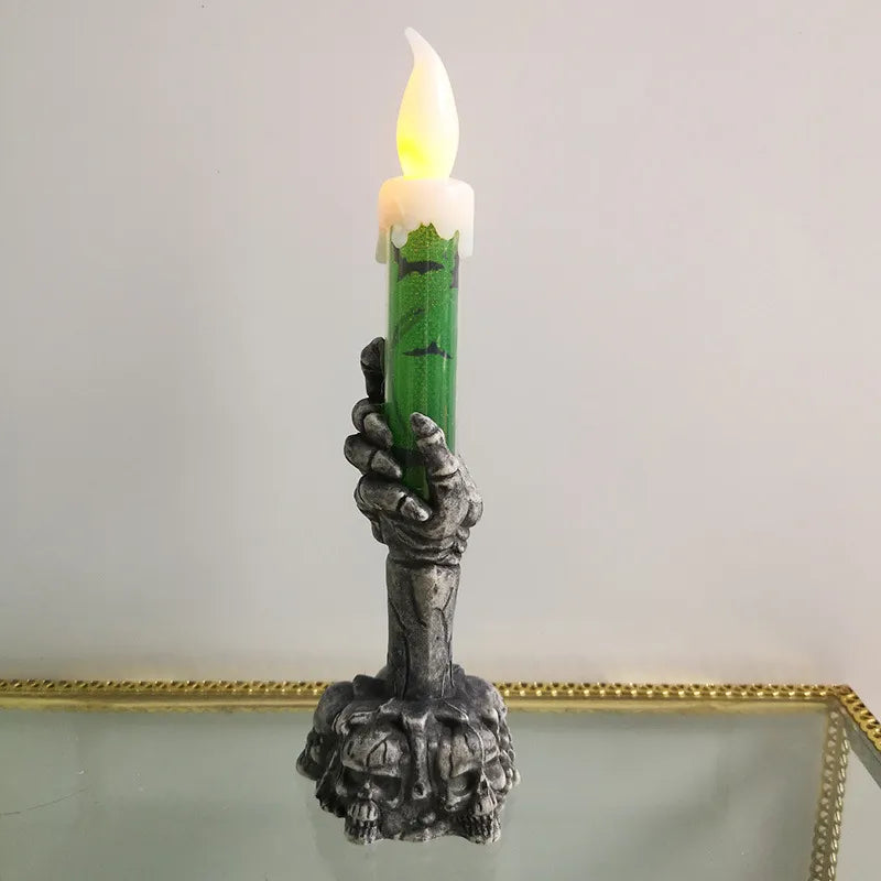Gruselige Hand-LED-Teelicht