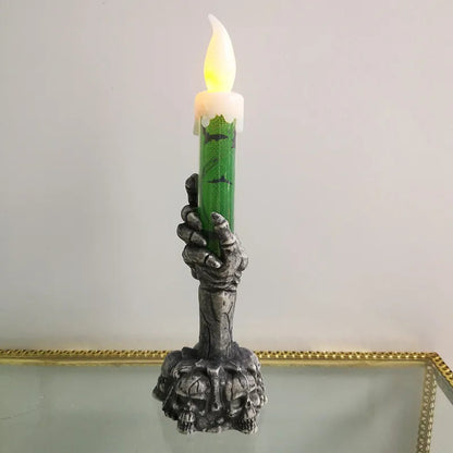 Gruselige Hand-LED-Teelicht