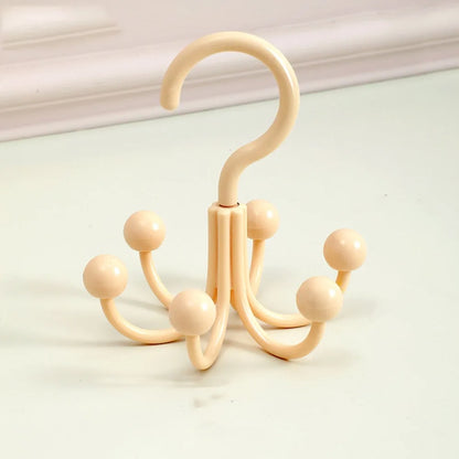 Wall Mount 6 Hook Rotating Storage Rack - Halri