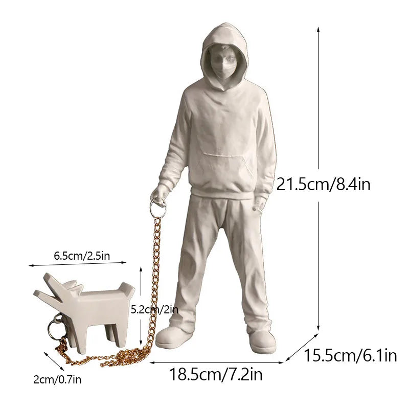 Banksy-Figuren | Pop-Art-Dekor | Moderne Wohnaccessoires