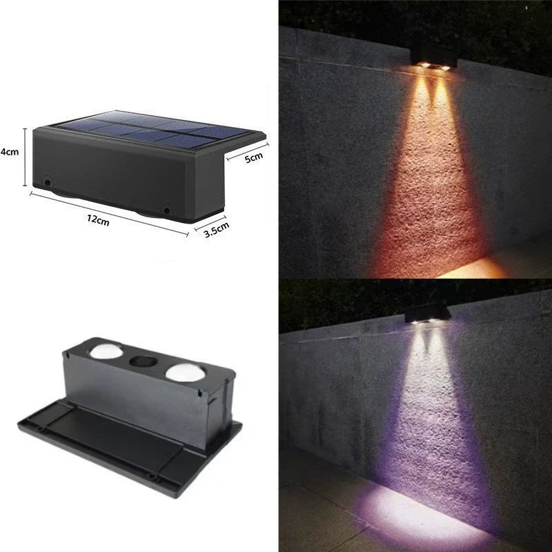 Solarbetriebener LED-Flutlicht für den Außenbereich