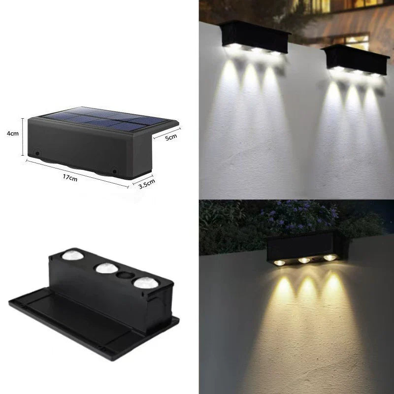 Solarbetriebener LED-Flutlicht für den Außenbereich
