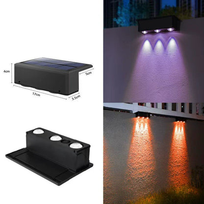 Solarbetriebener LED-Flutlicht für den Außenbereich