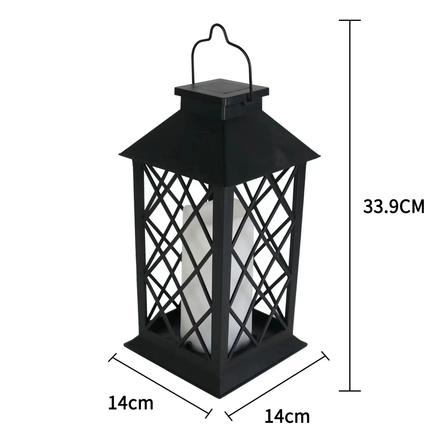 Rustic Garden Solar Powered Lantern - Halri