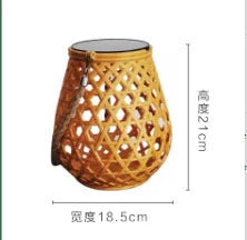 Rustikale, solarbetriebene Gartenlaterne