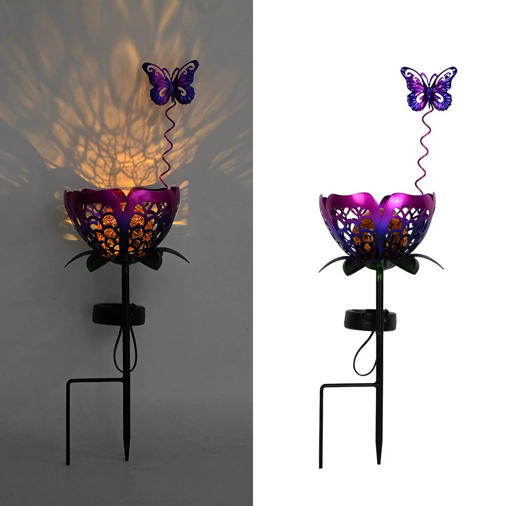 Helle Solar-Gartenleuchte, elegante Glaskugelleuchte, langlebige Gartenwegleuchte