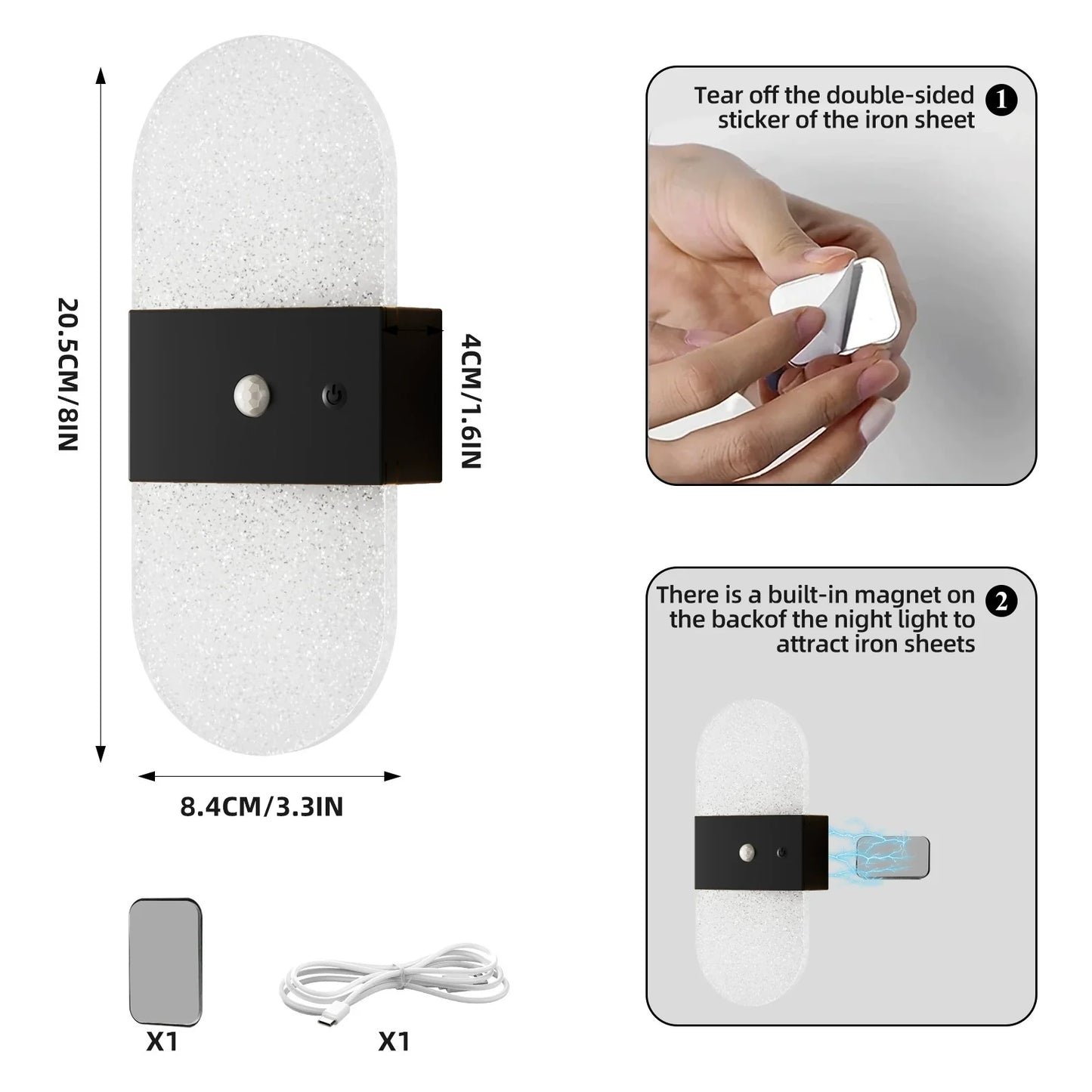 Kabellose Nachtlichtlampe mit Bewegungsmelder