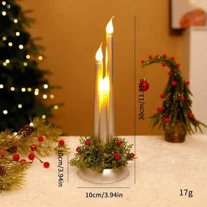Realistisches, flammenloses LED-Kerzenlicht