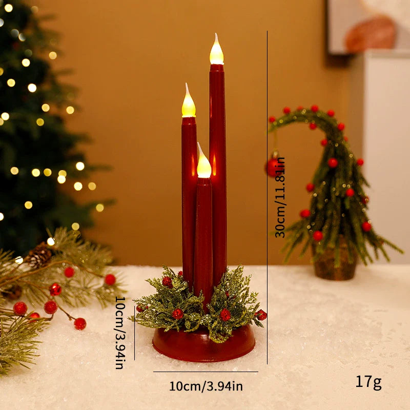 Realistisches, flammenloses LED-Kerzenlicht