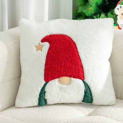 Gemütliches Weihnachtsmann-Dekokissen 