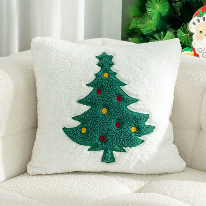 Gemütliches Weihnachtsmann-Dekokissen 