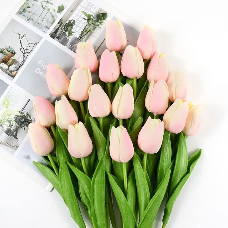 Wunderschönes künstliches Tulpen-Blumenarrangement