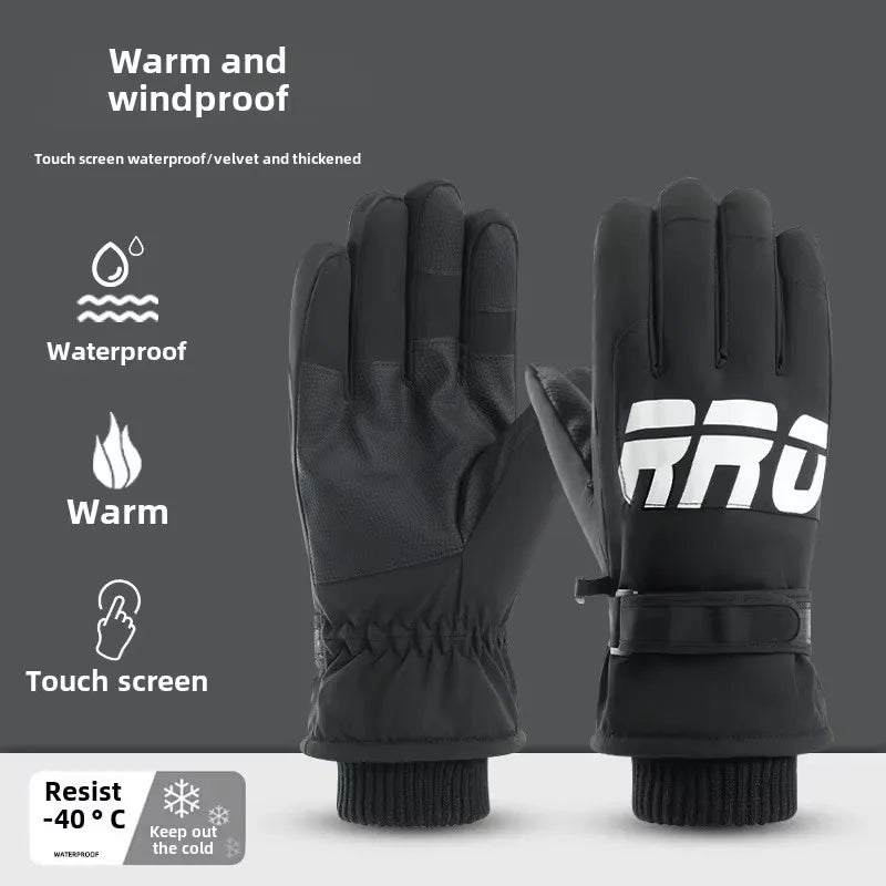 Isolierte Schneehandschuhe | Wasserdichte Thermohandschuhe | Touchscreen