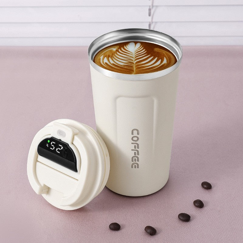 Intelligenter Kaffeebecher mit LED-Temperaturregelung 