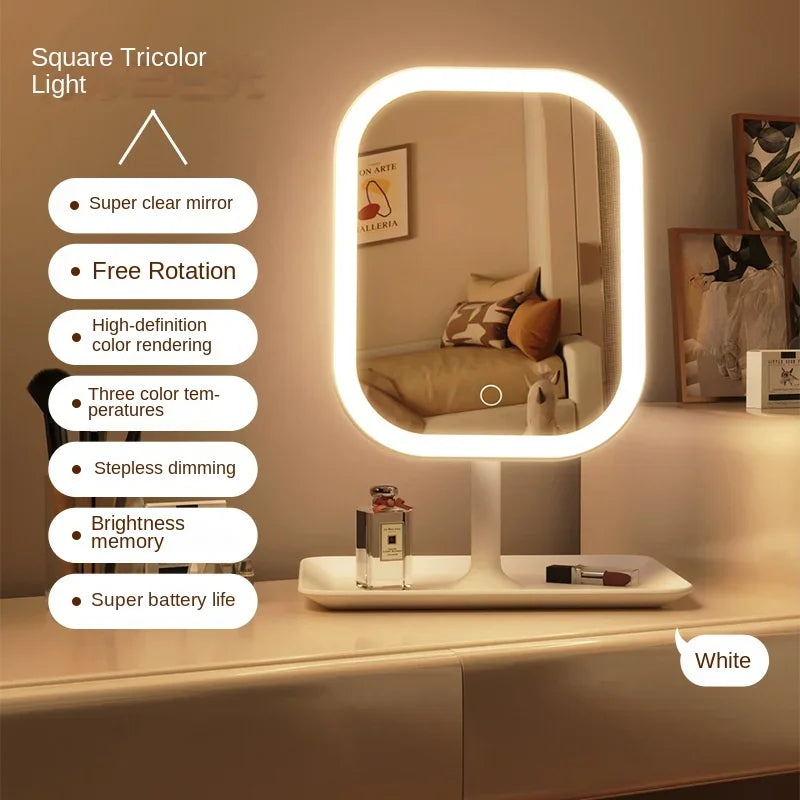 LED Vanity Mirror with 3 Color Lights and Touch Control - Halri