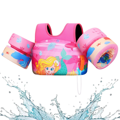 Schwimmweste für Kinder mit Schwimmkörpern und Sicherheitspfeife