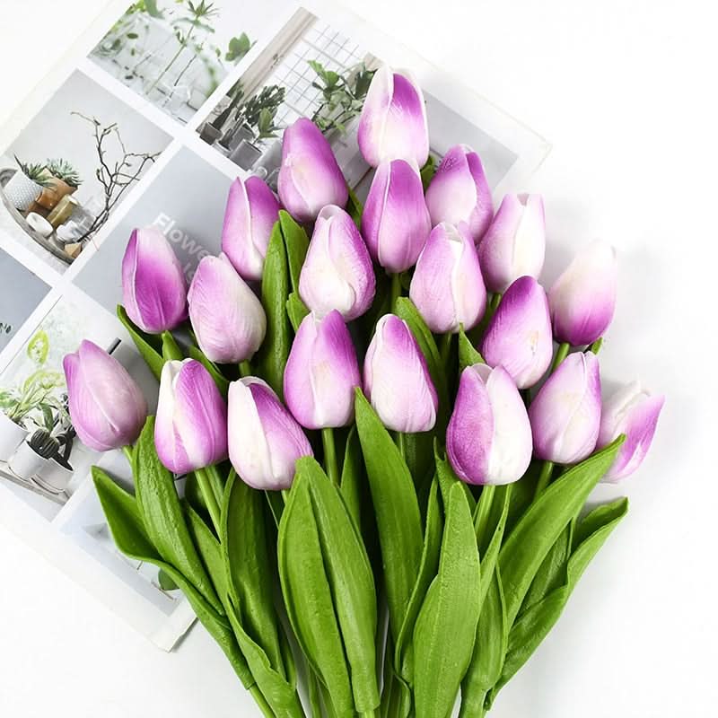Wunderschönes künstliches Tulpen-Blumenarrangement