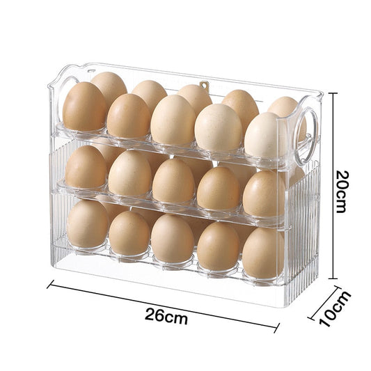 Space Saving Folding Egg Holder Rack - Halri
