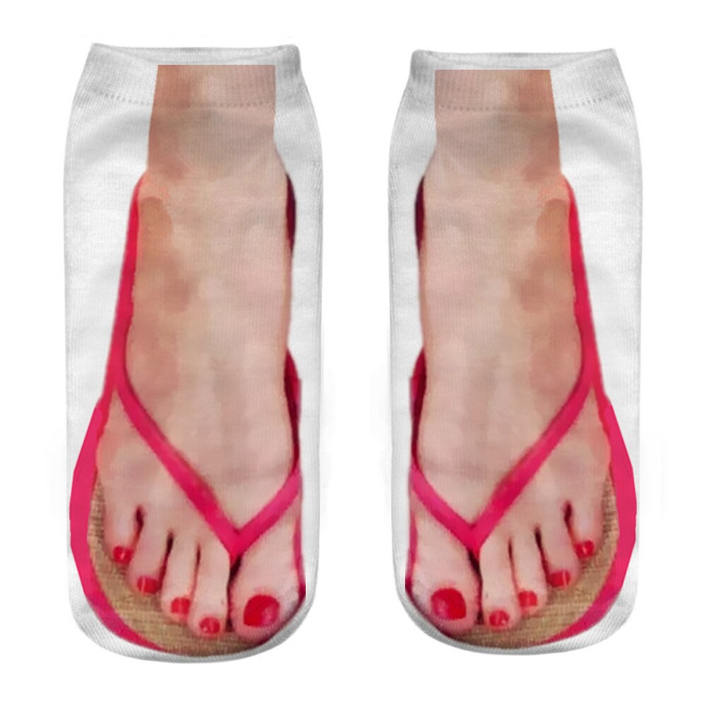 Witzige, 3D-designte Knöchelsocken