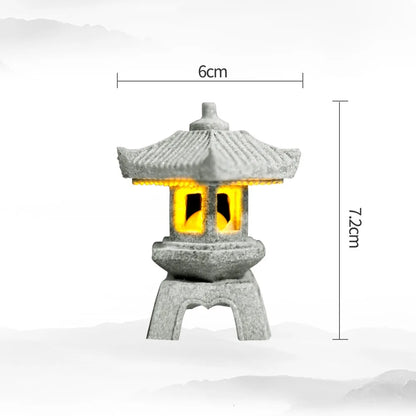 Gartendekoration: Mini-Pagode aus natürlichem Sandstein