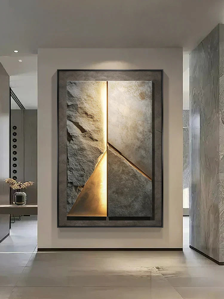 Stylish Stone Effect LED Ceramic Wall Light - Halri